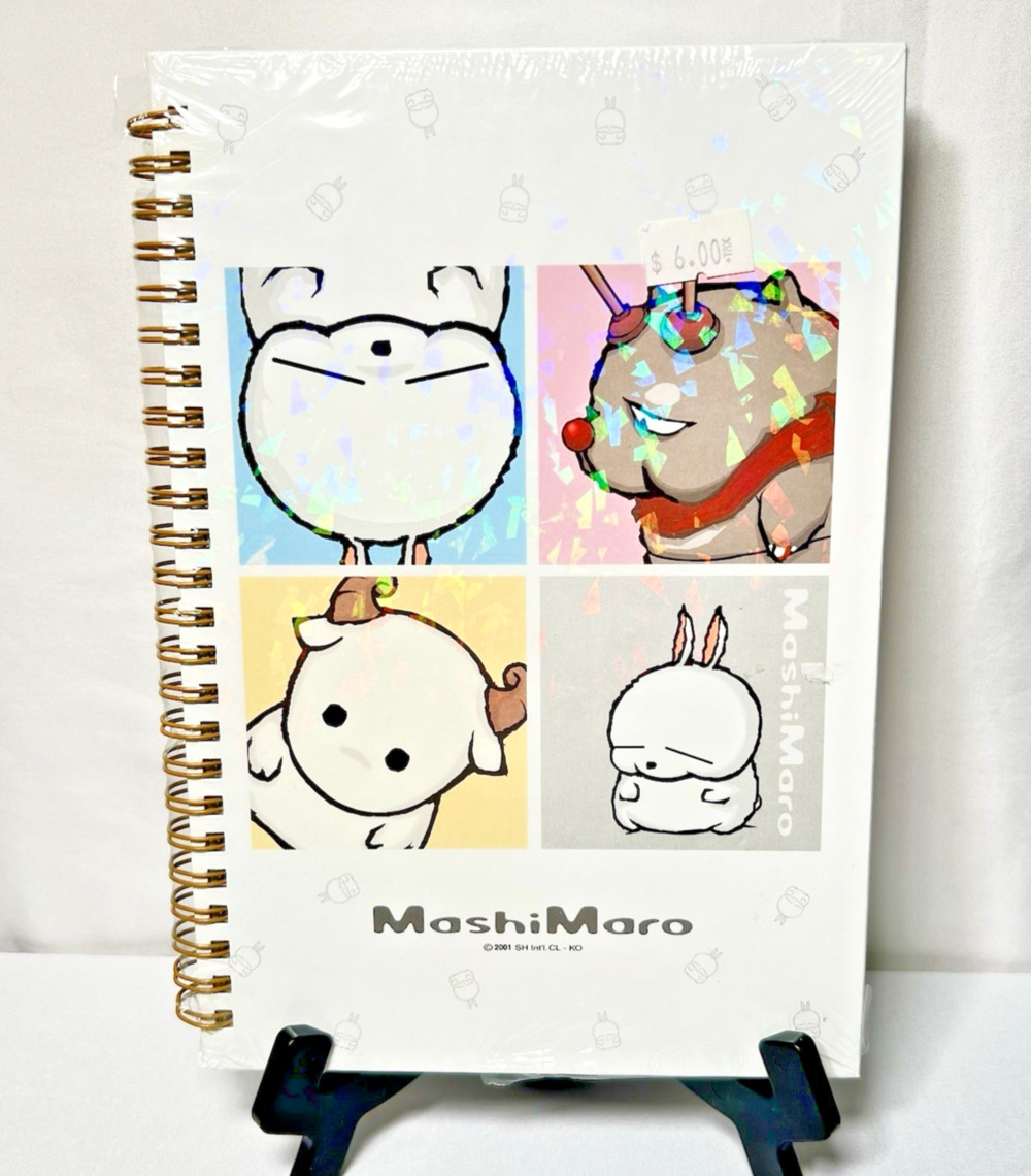 Vintage 2001 Mashimaro Spiral Notebook New Sealed Korean Kawaii Glitter Y2K RARE